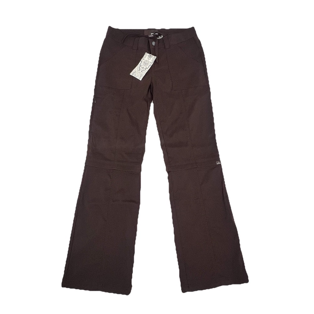 NWT prAna Monarch Convertible Pants Women's Size 4 Espresso Brown Hiking Outdoor